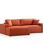 Pirlo Corner Sofa Left Orange 5