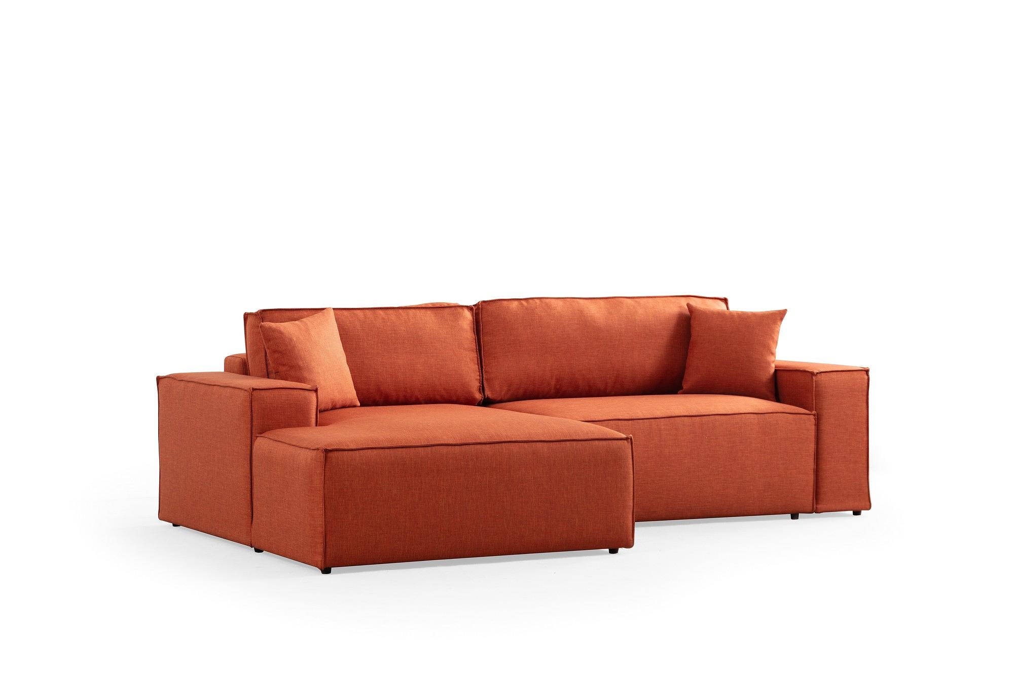 Pirlo Corner Sofa Left Orange 5