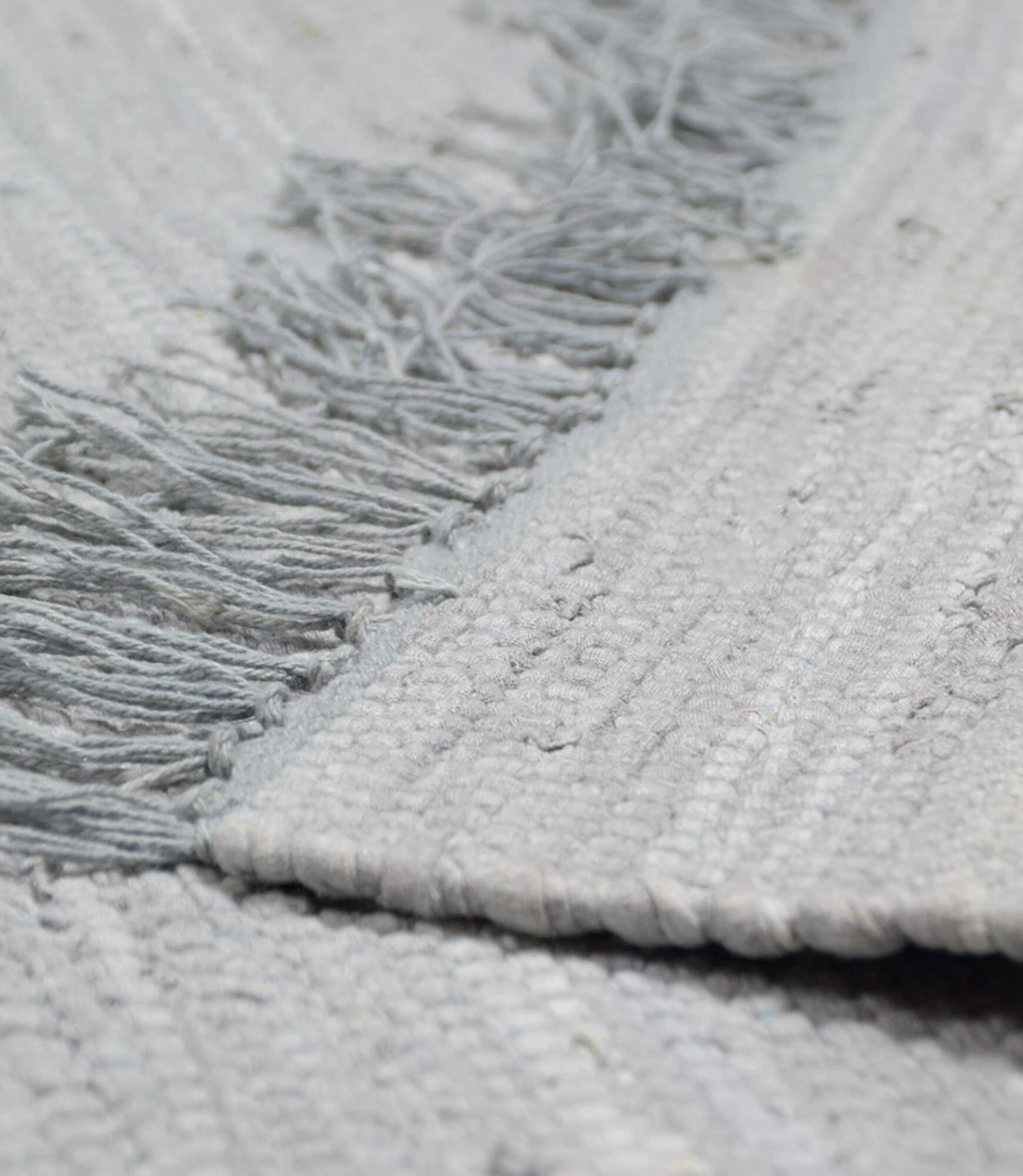 Teppich Baumwolle Grau 60x120cm 3