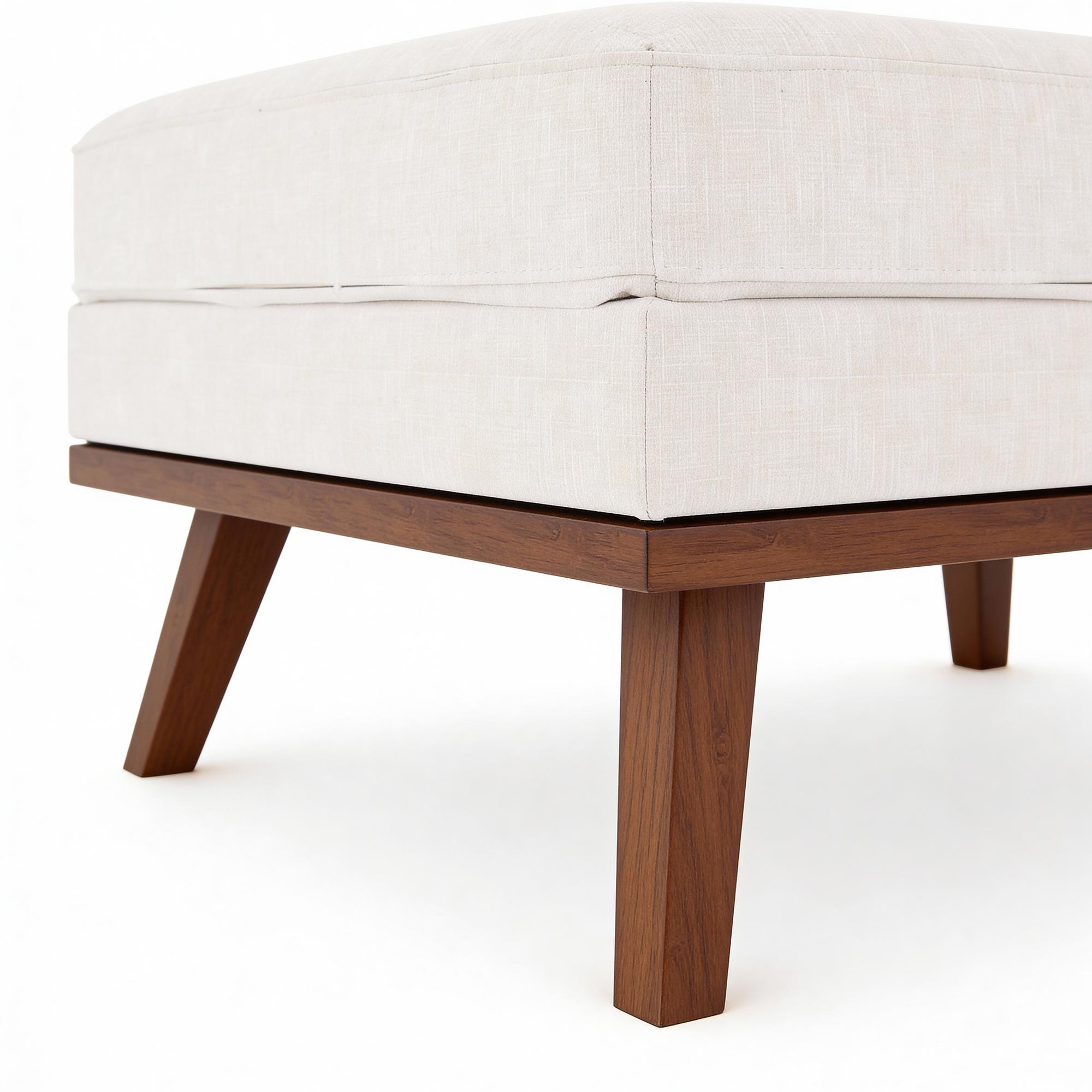 Ottoman Japandi Fabric Beige 5