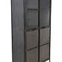 Brooklyn Schrank mit 2 Türen Metall Glas 1