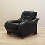 Armchair Faux Leather Black 1980s 5