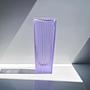 Vintage Blockvase Glas 1960er Jahre 2