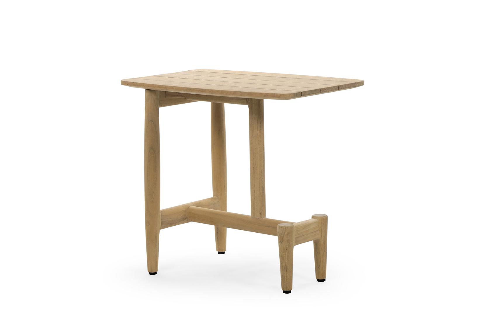 NOA Sofa Side Table Teak Wood Brown 0