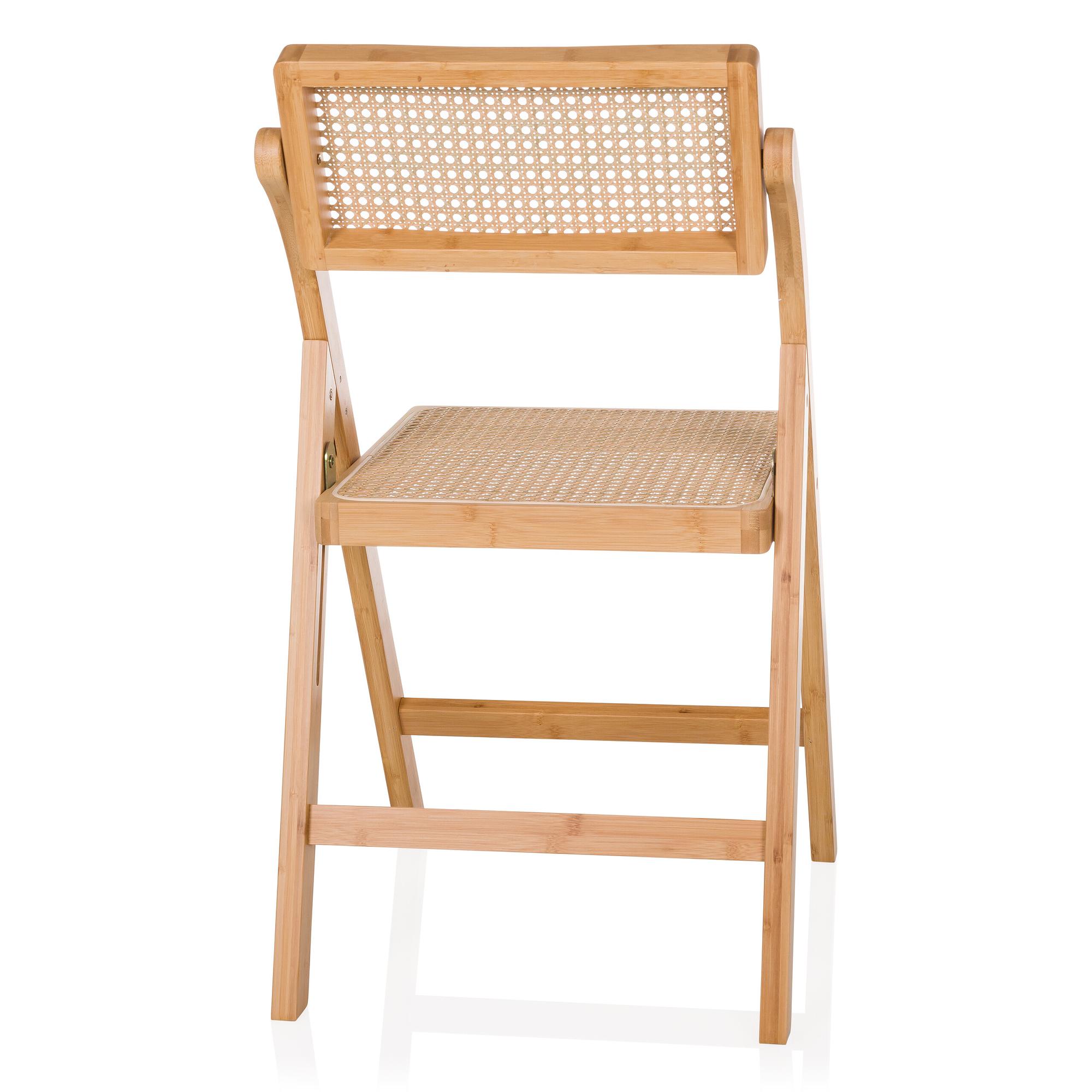 TUDELA BAMBOO Klappstuhl Rattan 9