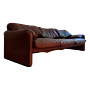 Maralunga 3-Sitzer Sofa Leder 7