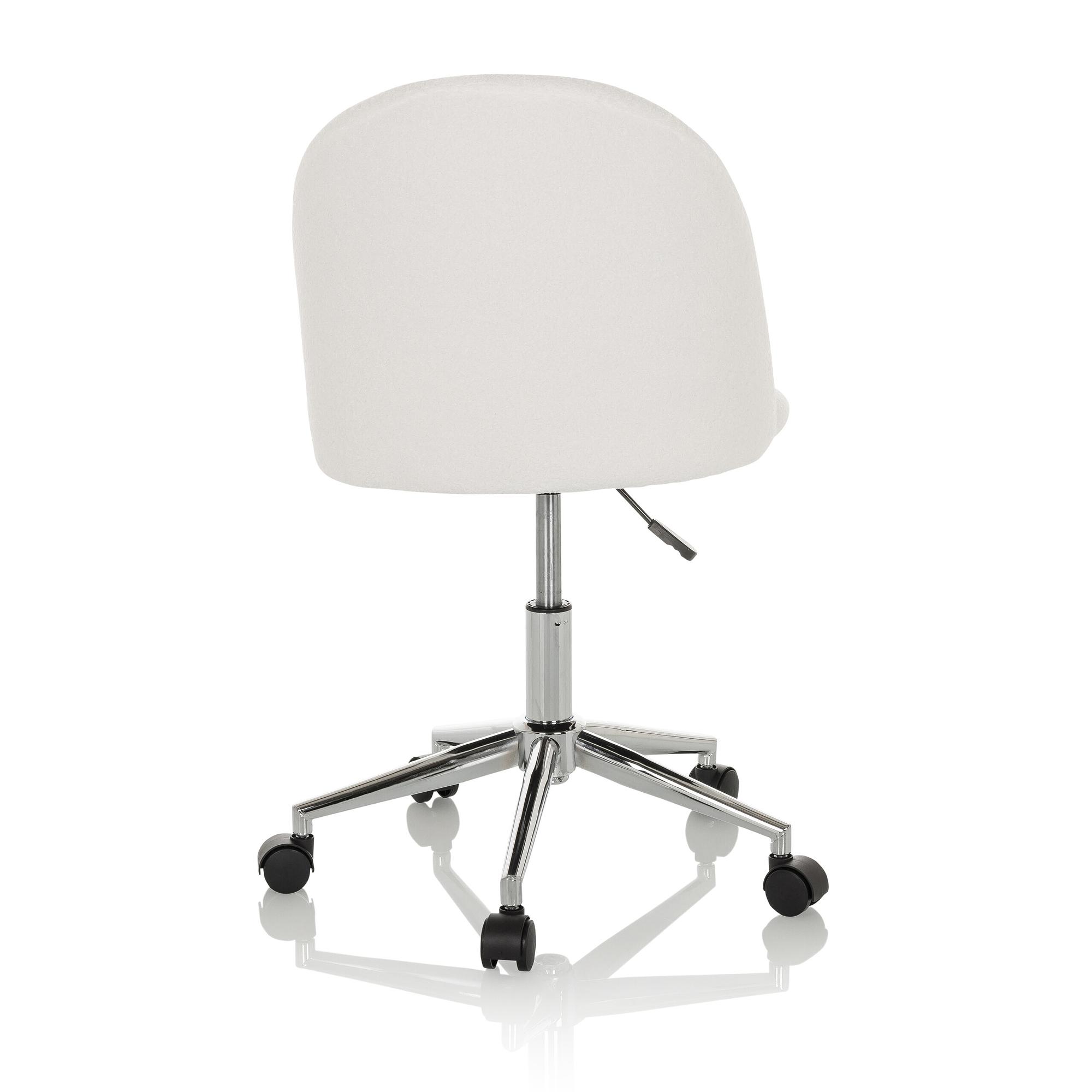 SOLAO TED Bürostuhl Bouclé Weiß 9