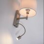 LED-Wandleuchte 1-flammig Metall Textil Weiß 5