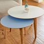 Beluga Couchtisch Linoleum Mushroom Ø 57cm 3