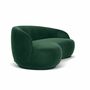 Rose 2,5-Sitzer Sofas Velour Lux Dark Green 1