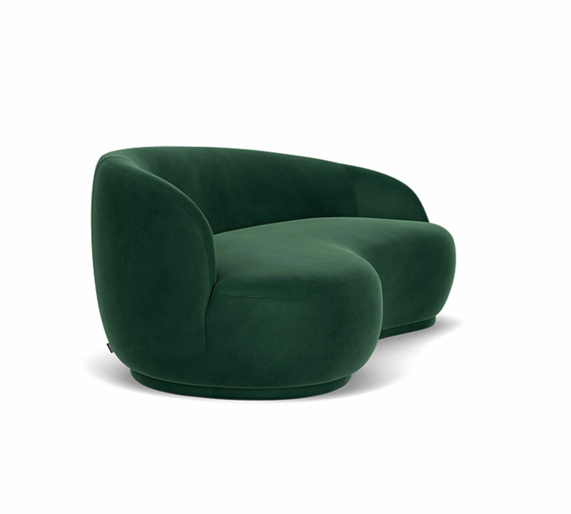Rose 2,5-Sitzer Sofas Velour Lux Dark Green 1