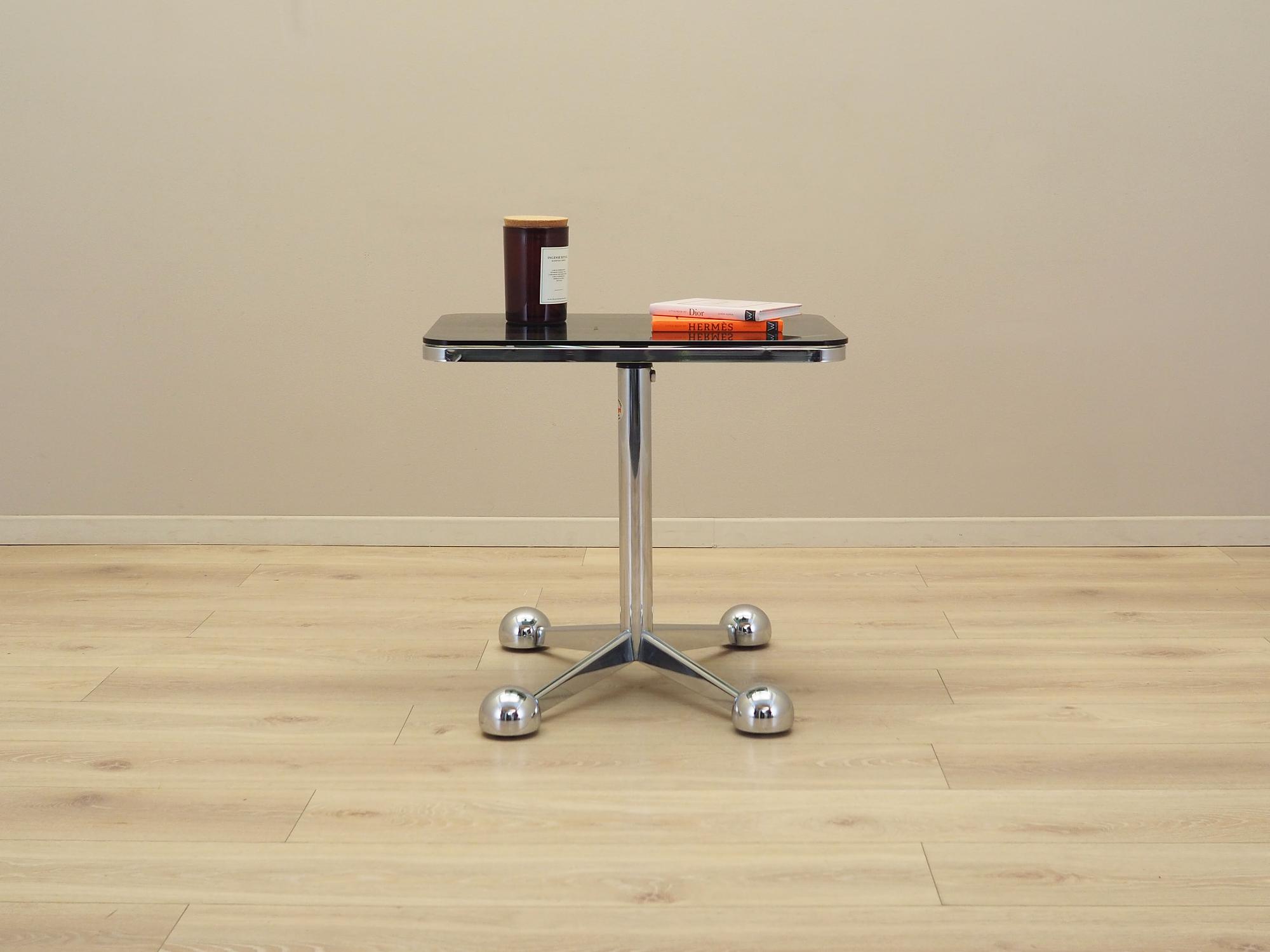 Coffee table on castors 1970s 1