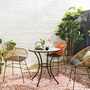 2x Gartenstuhl aus Polyrattan inkl. Sitzkissen Schwarz  7
