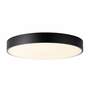 LED Ceiling Light Round Steel Black 0