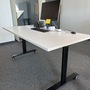 Schreibtisch Holz Metall Weiß 2