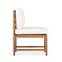 Dining Chair Bayton Acacia Solid Brown Beige 3