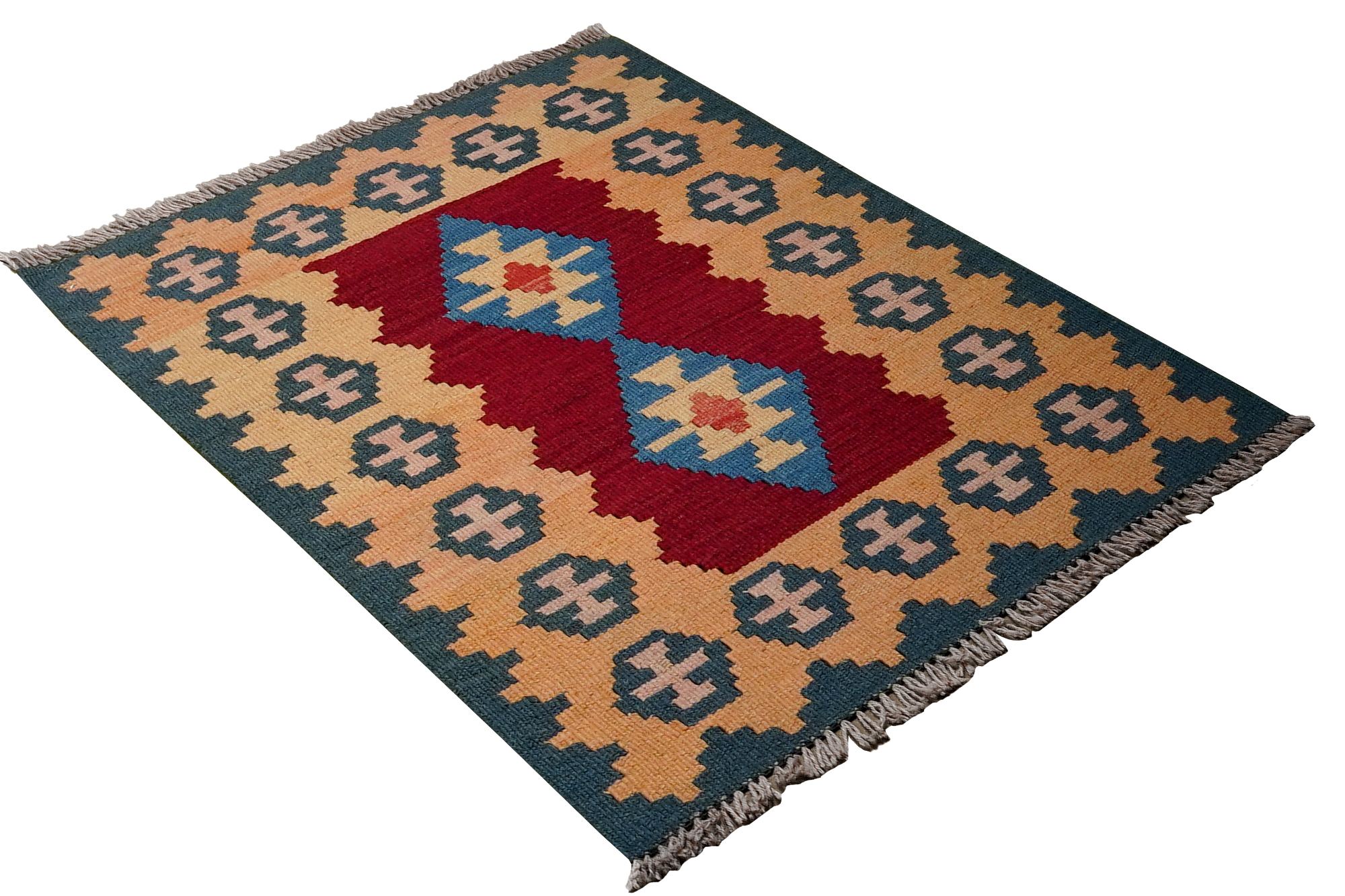 Kilim Gashgai Teppich Mehrfarbig 2