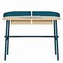 Victor Office Desk Oak Blue 0