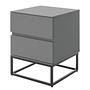 Nachtkommode Zaddy Grau 50 cm 0