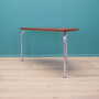 Vintage Tisch Halbrund Teakholz Metall Braun 1970er Jahre 5