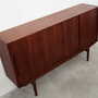 Vintage Sideboard Teak Wood Brown 1960s 6