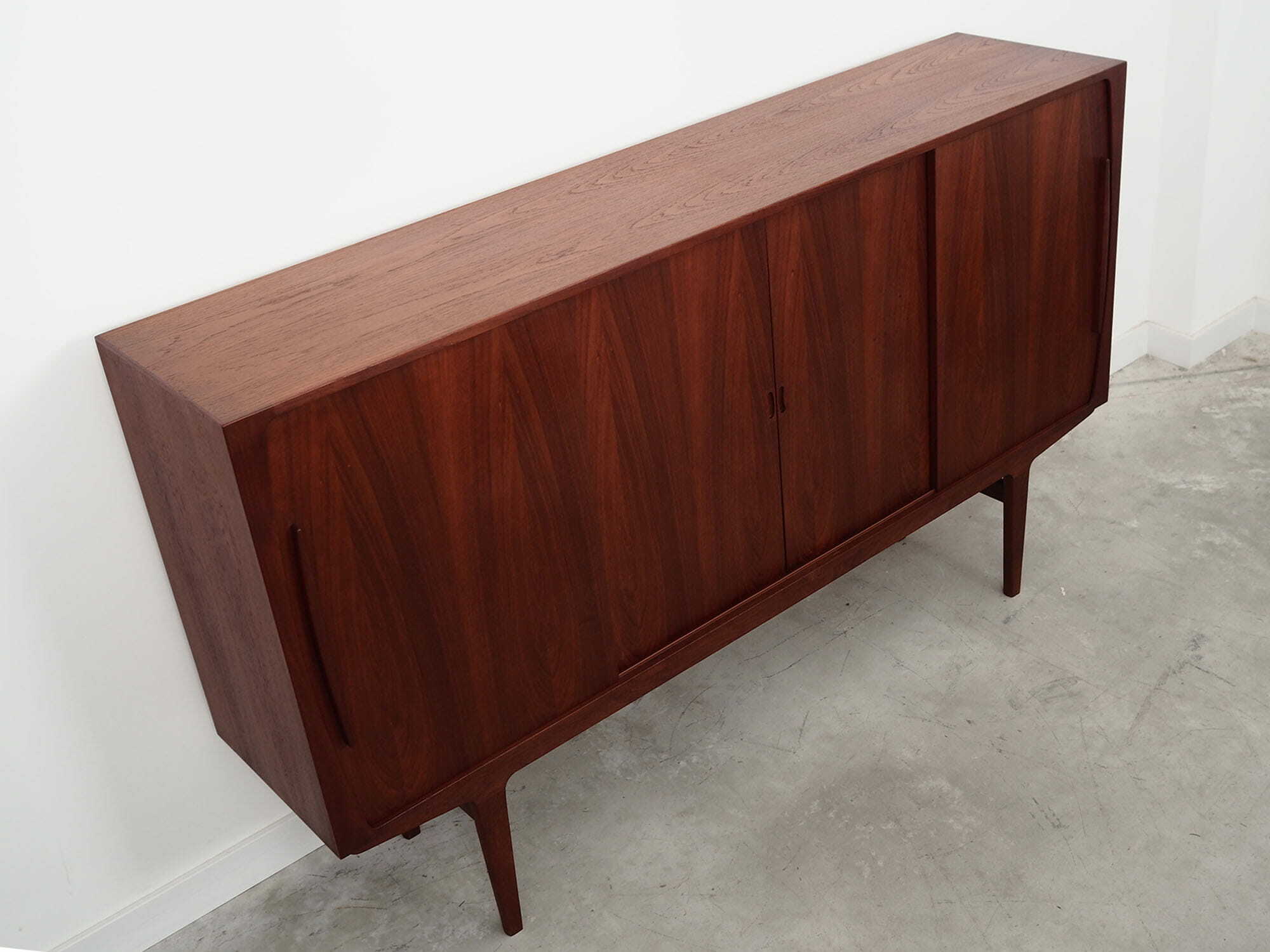 Vintage Sideboard Teak Wood Brown 1960s 6