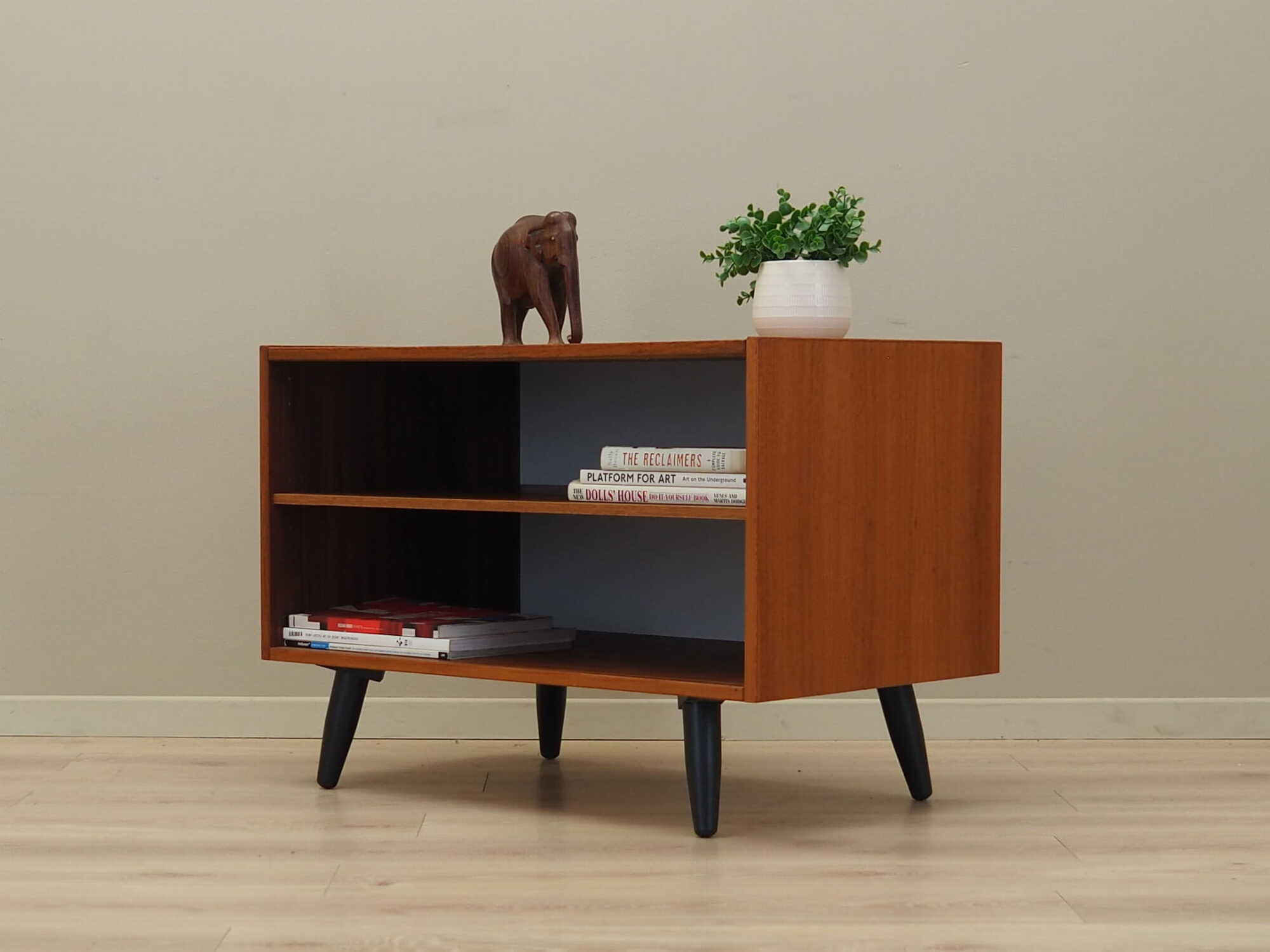 Vintage Bookshelf Teak Brown 1970s 2
