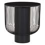 Trento Side Table Glass Top Black 0