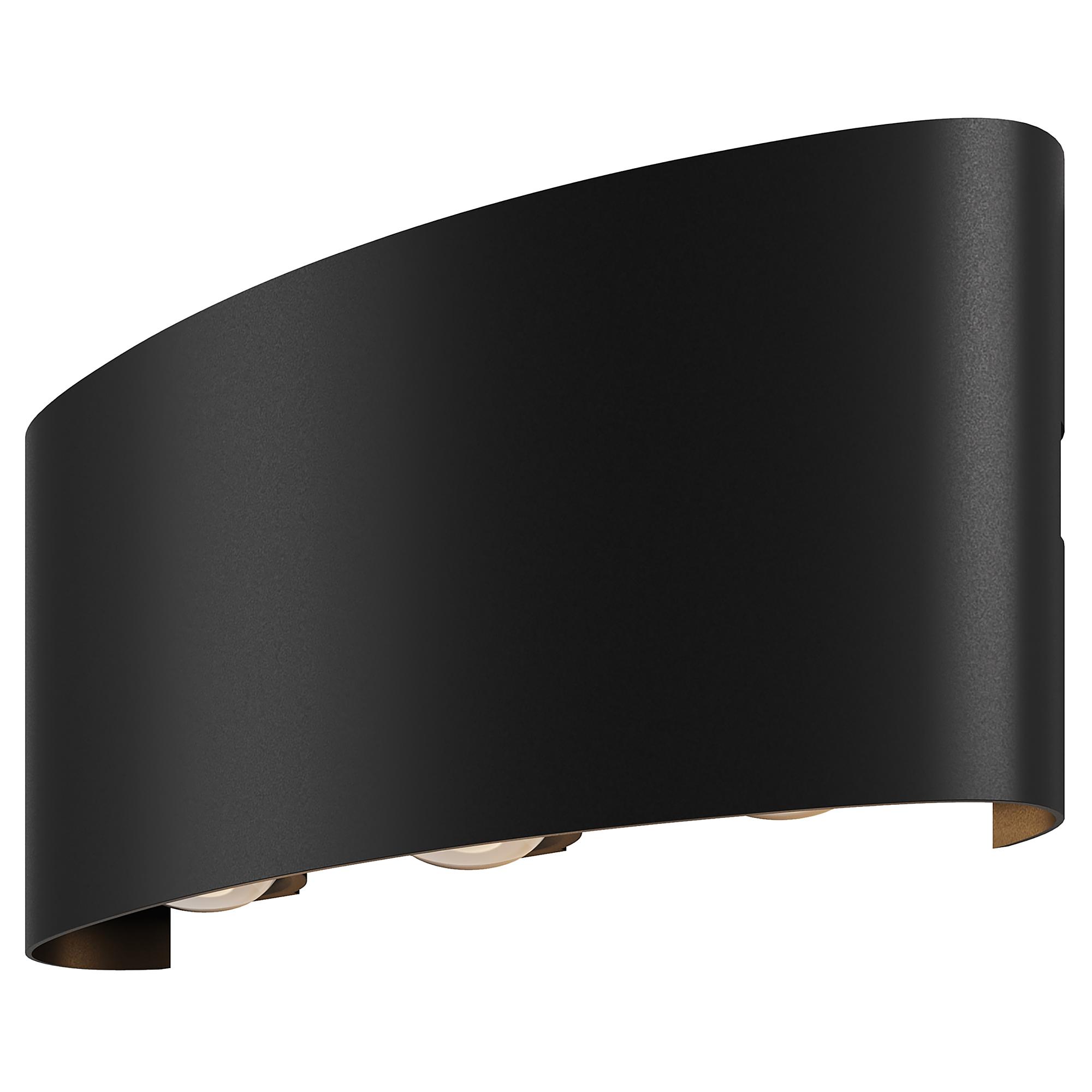 Strato LED-Wandleuchte 1-Flammig Mischmetall Schwarz 4