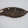 Metal plate in leaf shape 1980s 4