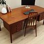 Desk Teak wood Brown 60s 4