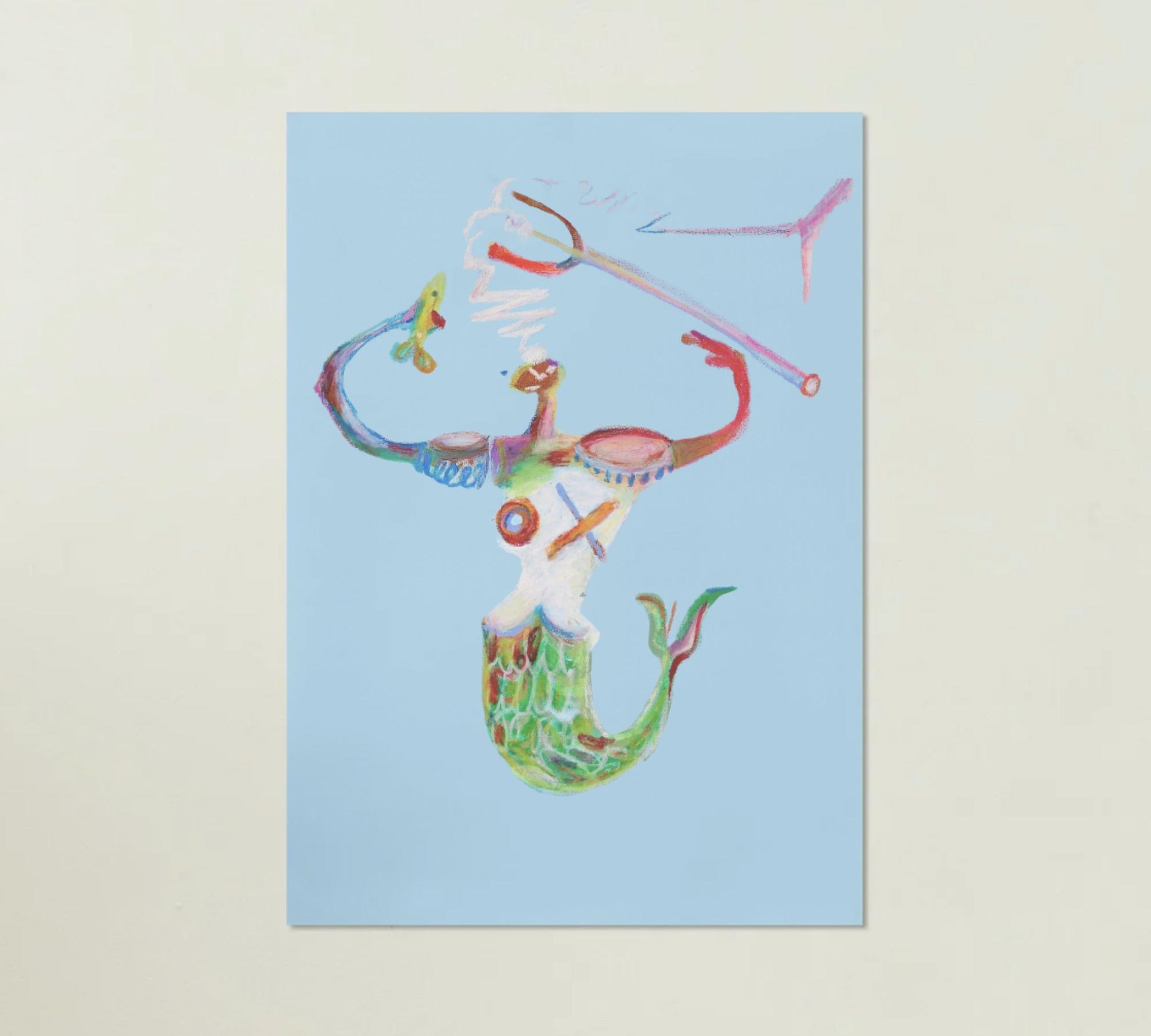 Neptuno Kunstdruck Mehrfarbig 0