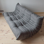 Togo Sofa 3-Sitzer Textil Grau 3