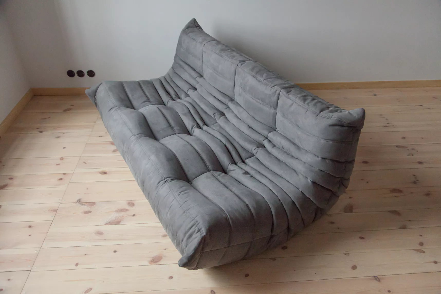 Togo Sofa 3-Sitzer Textil Grau 3