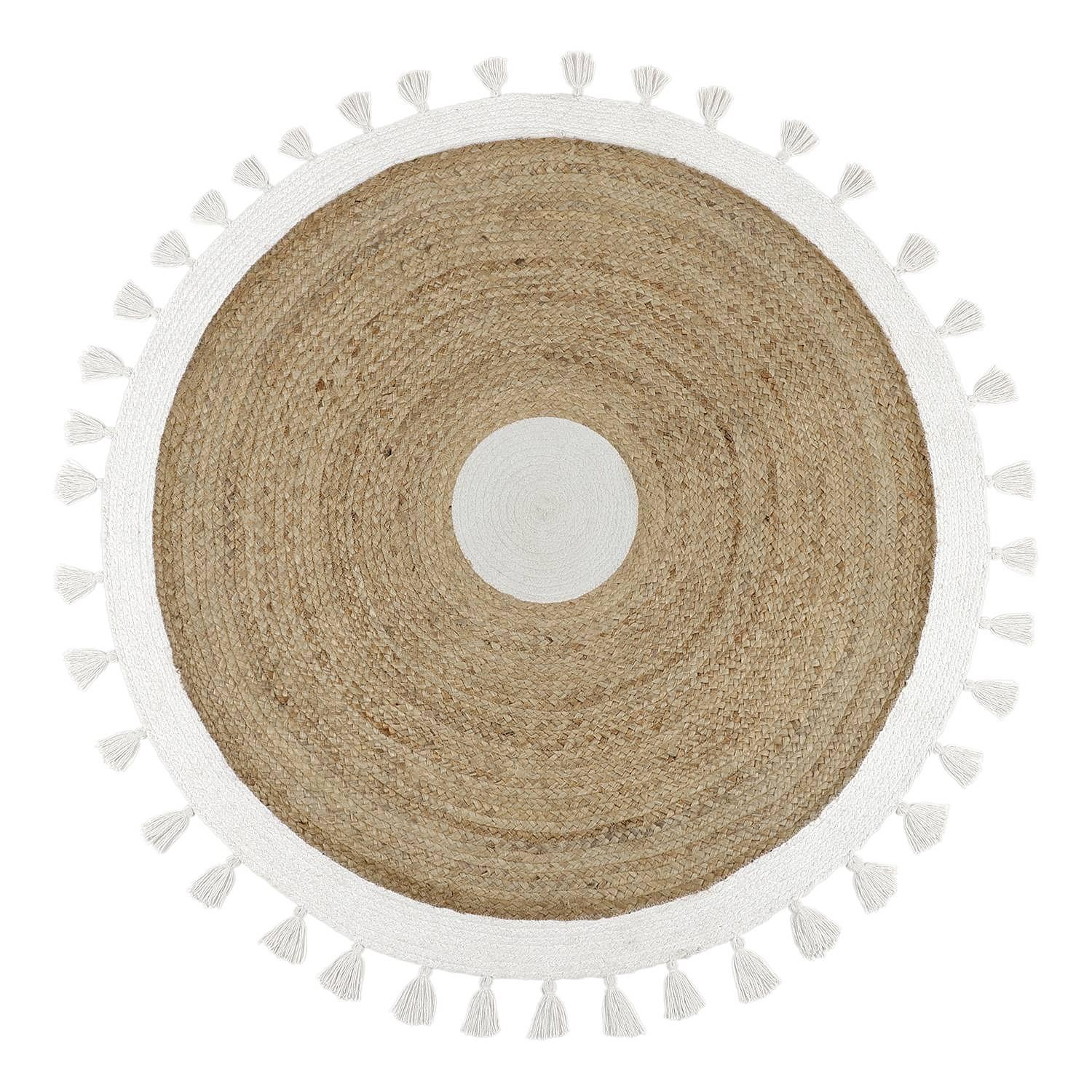 Short-pile rug Scotty Cotton Natural Ø 160cm 0