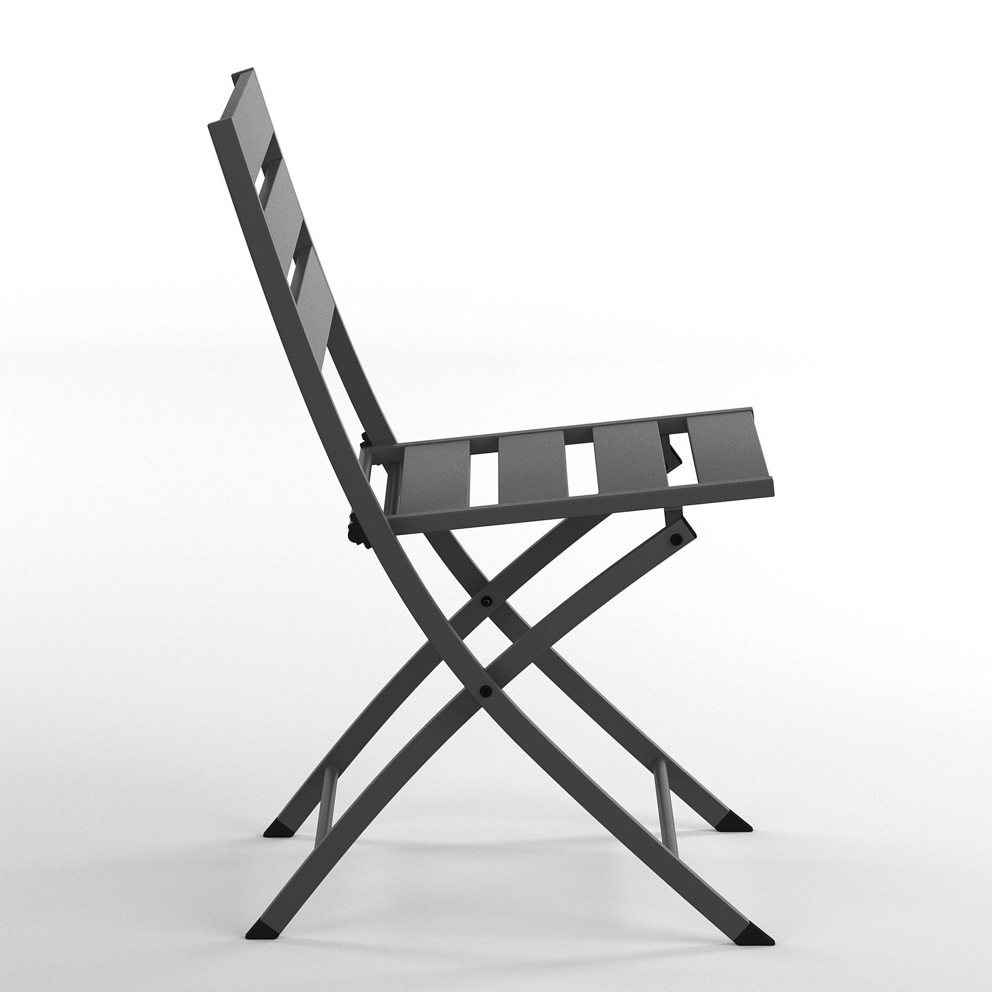 Folding chair Kovo set of 2 steel anthracite 4