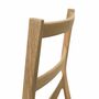 2x Julie Chair Oak Wood Natural 2