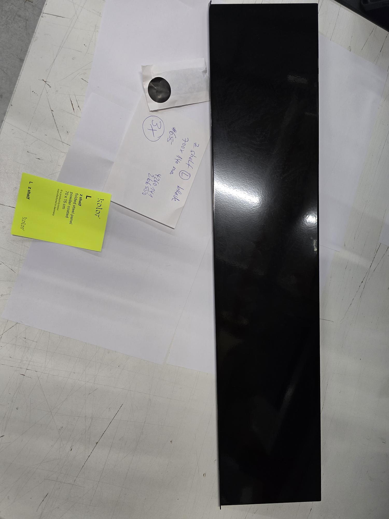 z Scaffale Grande Acciaio Verniciato a polvere Nero 3