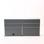 Sideboard 3x3 mit Flügeltüren & Schiebeschubladen Silbergrau 5