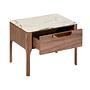 Side table in marble look Walnut veneer 7