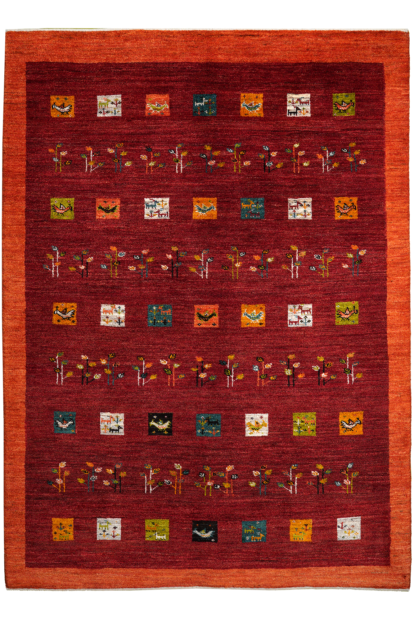 Rizbaf Gabbeh Rug Wool Red 0