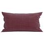 Flannel I Pillowcase Cotton Bordeaux 0
