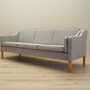 Vintage Sofa 3-Sitzer Buchenholz Textil Grau 1970er Jahre 5