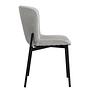 Upholstered chair set of 2 Velvet Light Grey 2