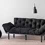 Nitta Triple Schlafsofa 3-Sitzer Schwarz 1