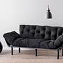 Nitta Triple Sofa Bed 3-Seater Black 1