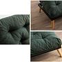 Saki Sofa Bed 3-seater Green 9