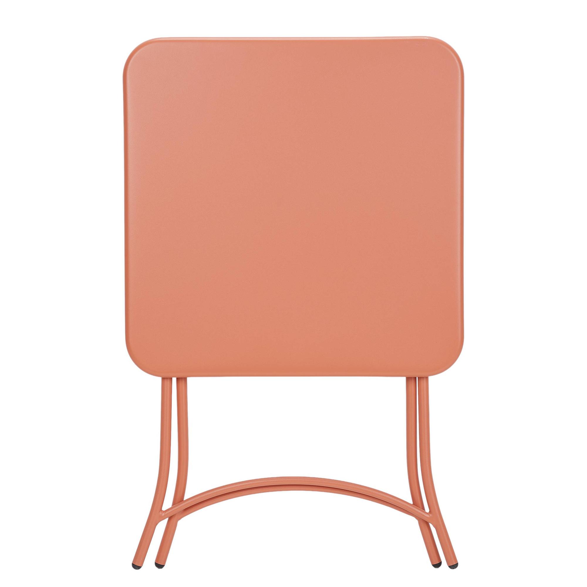 Folding table URBAN ONE steel orange red 4