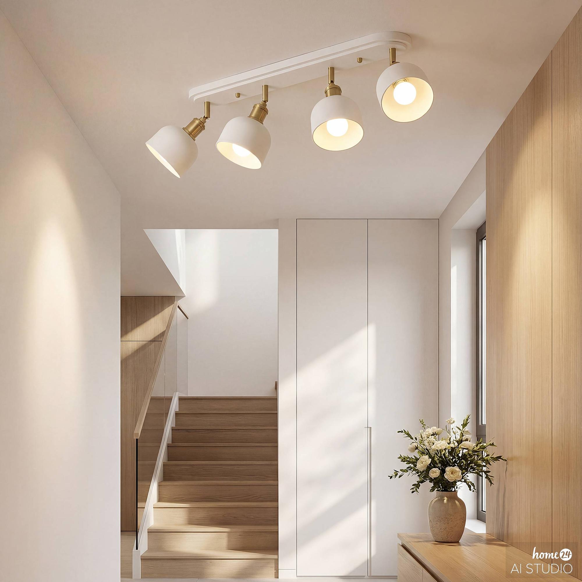 4-Flammig Lowi Deckenleuchte Eisen  0