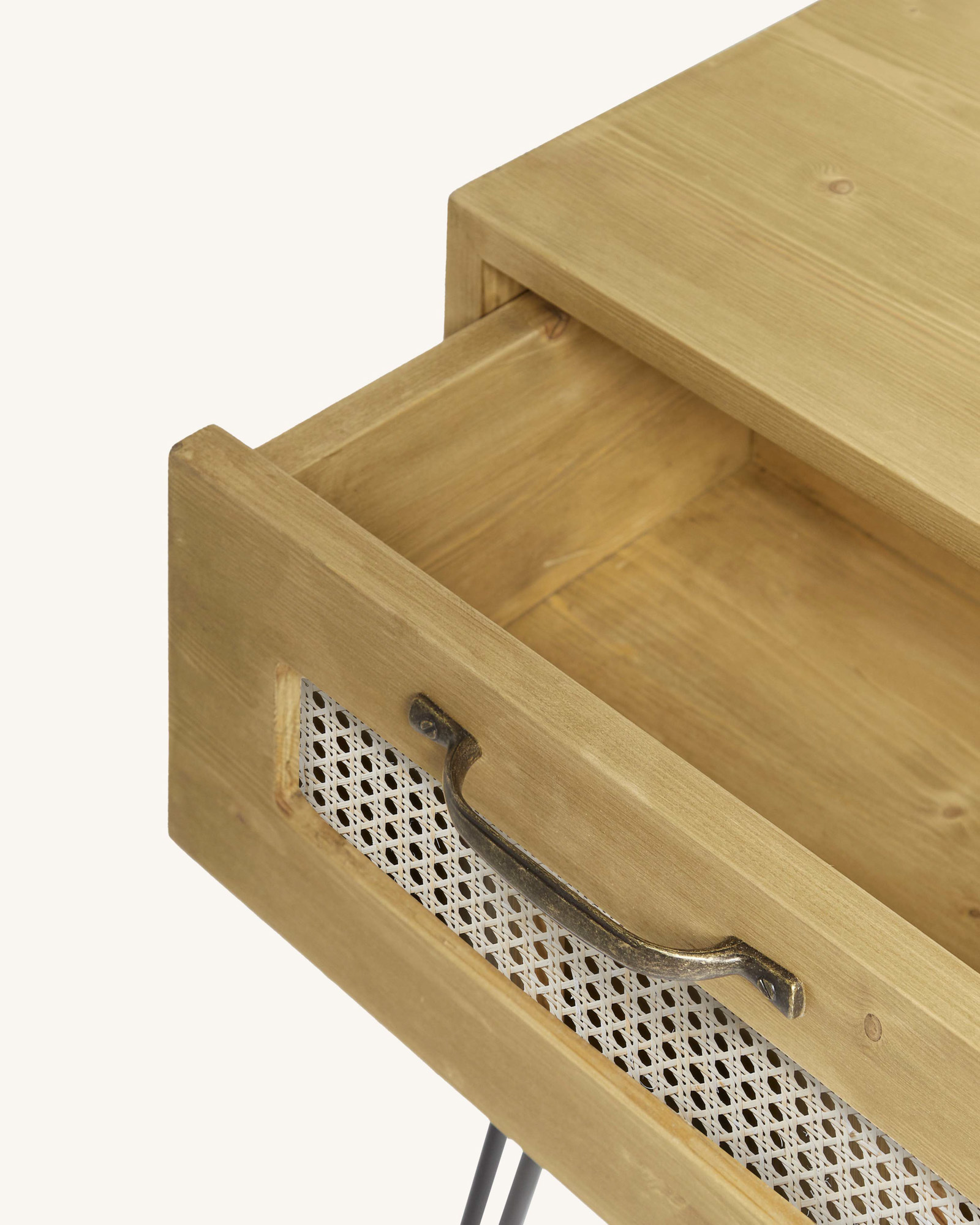 Haydé-Industrie Nachttisch Holz Sand 4